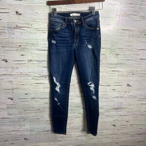 Kancan size 25 skinny distressed jeans